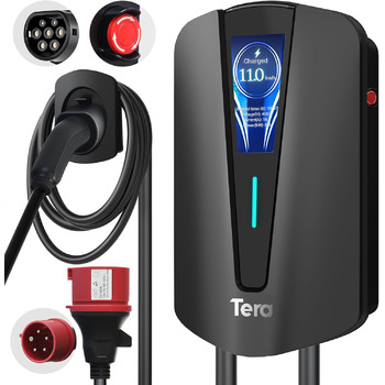 Зарядний пристрій тип 2 11KW домашня зарядна станція wallbox зарядний кабель електромобіль з тримачем кабелю зарядний кабель 3-фаз