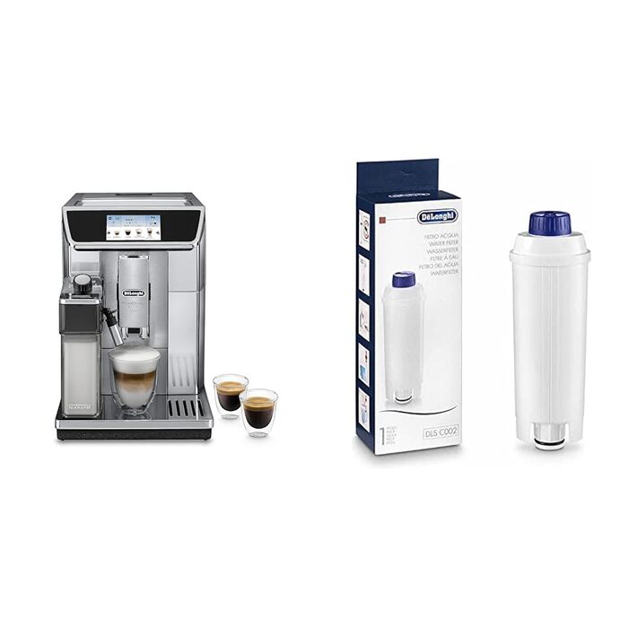 Кавомашина De'Longhi PrimaDonna Elite Experience ECAM 656.85.MS з системою LatteCrema оригінальний фільтр для води DLSC002