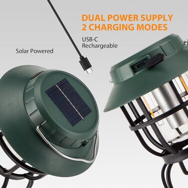 Вінтажні гірлянди для кемпінгу з 2 частин