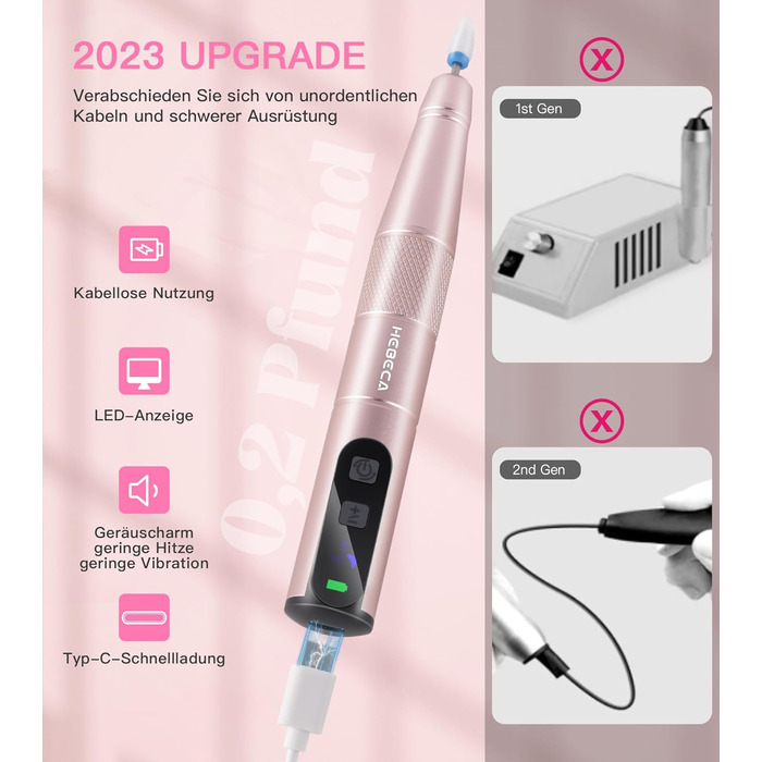 Електричний фрезер HEBECA акумуляторний (12 в 1)