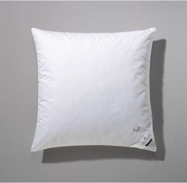 Подушка Billerbeck E04 Gold Edition 15 з жорсткою опорою - 80 x 80 см - пухова подушка, підходить для людей з алергією на пилових кліщів, з м&39яким чохлом