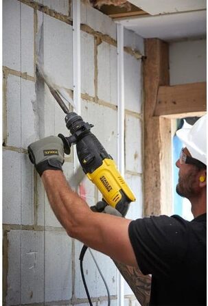 Ударний дриль-шуруповерт Stanley FatMax SDS-plus SFMEH210K (800 Вт, 2,4 Дж, з пневматичним ударним механізмом, обертання вправо/вл