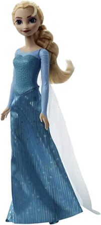 Лялька Mattel Disney Крижана королева Ельза, лялька Крижана королева, світле волосся, що розчісується, рухоме, знімне взуття, пода