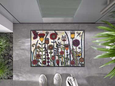 Килимок для дверей, що прається та сушиться, сонячний день 40x60 см, для використання всередині та зовні приміщень, можна прати 40 x 60 см (прямокутний)