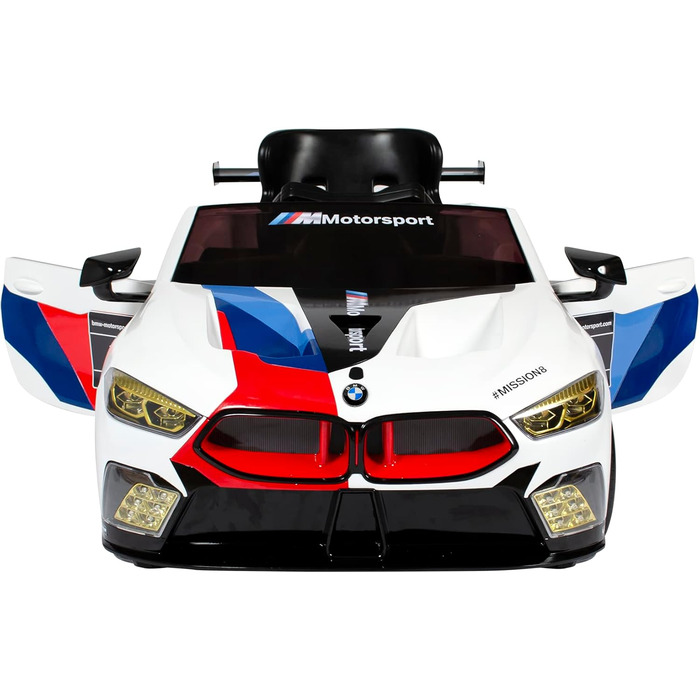 Іграшковий електромобіль BMW M8 GTE 12V з пультом дистанційного керування - Ліцензія - М'який старт - 5 км/год Електромобіль для д
