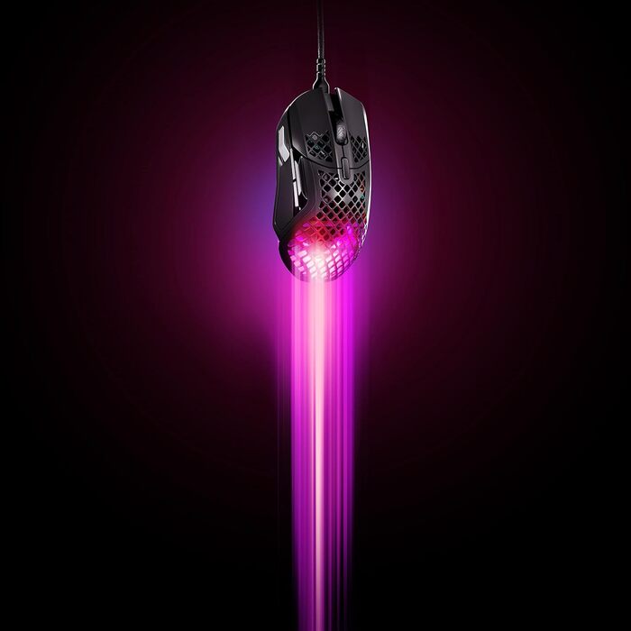 Ігрова RGB-миша з отворами на поверхні - Легка та водовідштовхувальна - Оптичний датчик TrueMove Air з роздільною здатністю 18 000