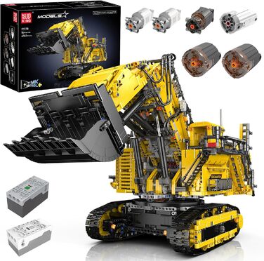 Екскаватор Mold King 17070 MOC Technic з дистанційним керуванням для гусеничного екскаватора Liebherr R 9800, 4767 Parts Technolog