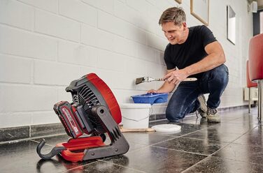 Акумуляторний вентилятор Einhell GE-CF 18/2200 Li-Solo Power X-Change (18 В, Li-Ion, 3 швидкості, головка вентилятора, що обертається на 360, поставляється без акумулятора та без зарядного пристрою)