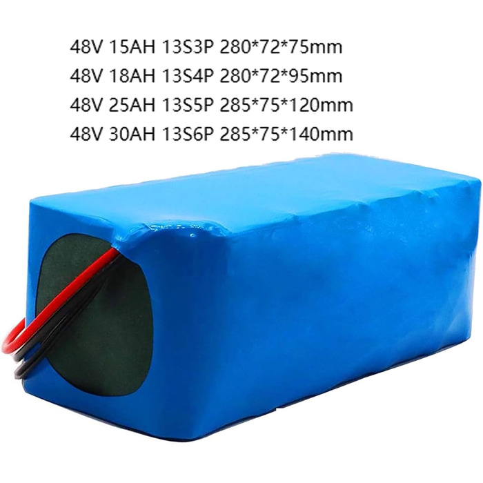 Велосипедний літій-іонний акумулятор, акумулятор для електровелосипеда 48V Водонепроникний ПВХ акумулятор Акумуляторна батарея для двигуна 200W 350W 500W 800W 950W 1000W 48V30AH XT60, 48V 15AH 18AH 25AH 30AH