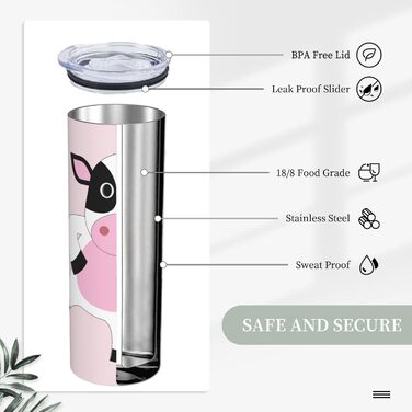 Кухоль з прямою трубочкою, 590 мл, принт з мультяшним календарем, дорожній кухоль, підходить для кемпінгу, офісу та дому