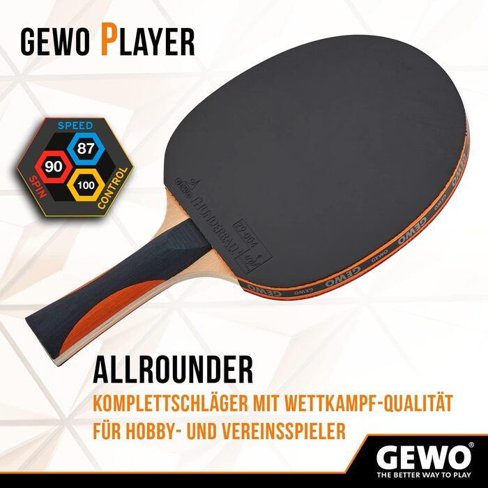 Тенісна бита GEWO Player — професійний вибір для атакуючих гравців