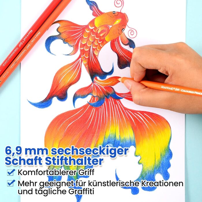 Кольорові олівці MARCO для дорослих, набір із 72 олівців для малювання. Завдяки дерев&39яним ручкам та технології на масляній основі, це найкращі олівці для професійних художників під час живопису та малювання. Упаковка з 72 шт.