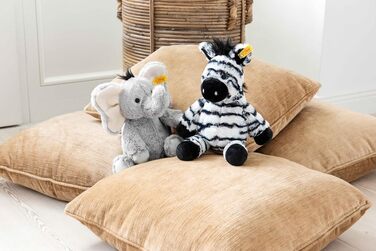 Елла Слоник сірий 30 см, М'яка плюшева іграшка з серії Soft Cuddly Friends, фірмовий плюшевий Steiff з 'ґудзиком у вушку', іграшка для немовлят від народження, машинне прання