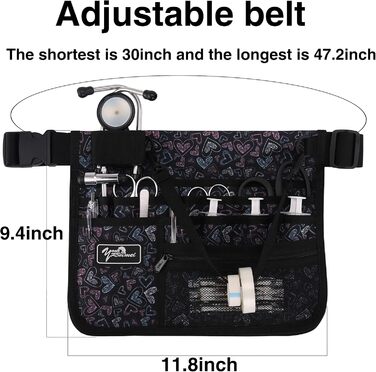 Медичний пояс-органайзер YOURUIMEI, поясна сумка для медсестер, для роботи, практична сумка на стегно для медсестер, HuiXin, 11,8