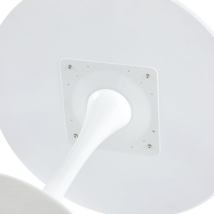 Сучасний круглий обідній стіл для кухні, маленький столик для кухні, вітальні, їдальні, балкону, діаметр круглого столу 70х70см, білий.