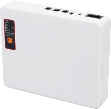Міні-UPS акумуляторна батарея 20800 mAh, джерело безперебійного живлення для роутера, модему, камери відеоспостереження з кількома вихідними портами, DC, USB Type-C вихід (EU-штекер)