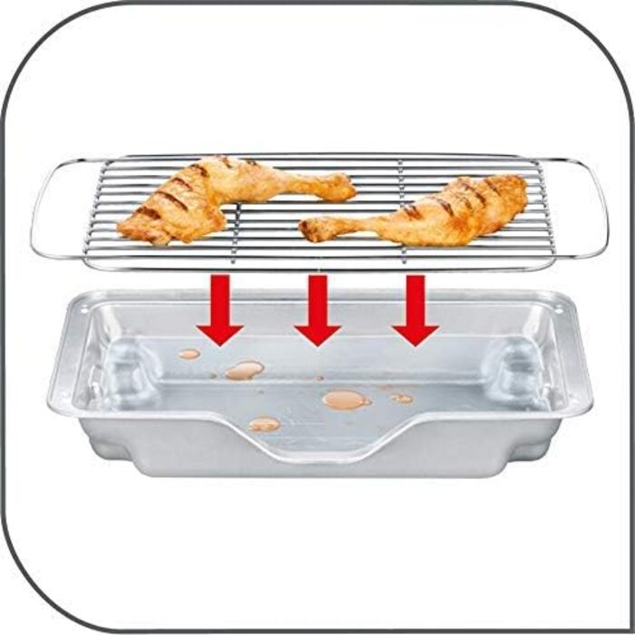 Електричний гриль Tefal Easygrill Adjust BG90F5 з підставкою для вулиці та можливістю використання як настільний, 2300 Вт, площа гриля 870 см, легке очищення, чорний/бордовий