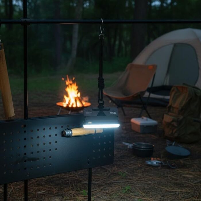 Світлодіодний ліхтар з легкою та компактною конструкцією для зручного пакування та використання під час походів та екскурсій на природі (зелений)