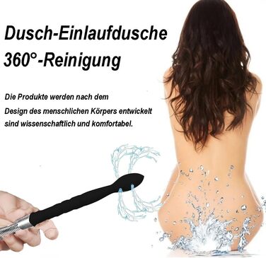 Силіконовий анальний ирригатор Sadodo, 24 см, 8 насадок