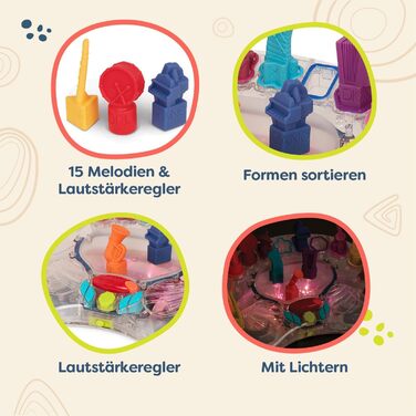 Іграшки B. Симфонічний музичний оркестр для дітей 13 музичних інструментів для класичної музики для немовлят і дітей Інтерактивна