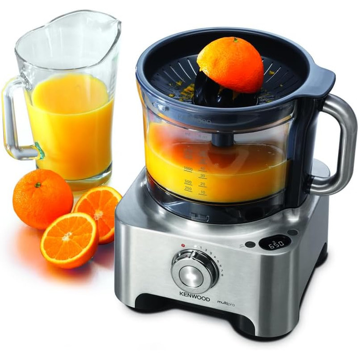 Кухонний комбайн KENWOOD Multipro Sense FPM810 Універсальна система 3,5 л чаша Вбудовані цифрові ваги 1000 Вт Титан