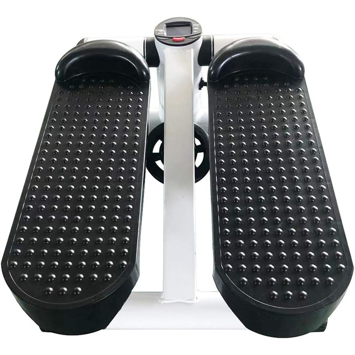 Степер-гойдалка, степер вгору-вниз, степер-гойдалка вгору-вниз з силовими канатами, цілісне тренування, тренажер 2-в-1 до 100 кг, міні-степер для домашнього використання, чорний