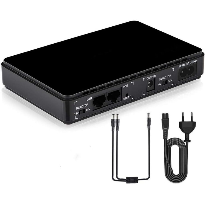 Міні ДБЖ Джерело безперебійного живлення 8800Mah Powerbank Міні ДБЖ з гігабітним POE для бездротового маршрутизатора, модему, каме