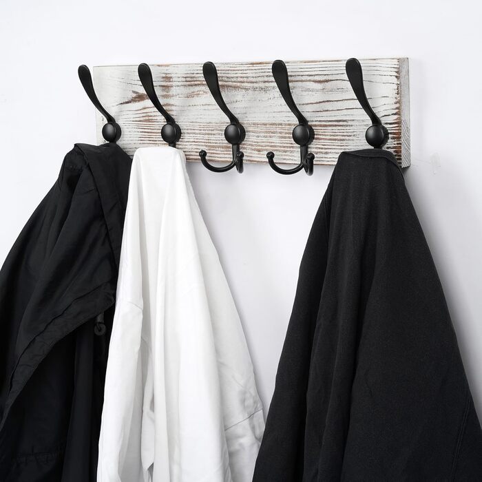 И гачок рейкові гачки для верхнього одягу з дерева, гачки для верхнього одягу настінні гачки, настінна вішалка з дерева 15 гачків