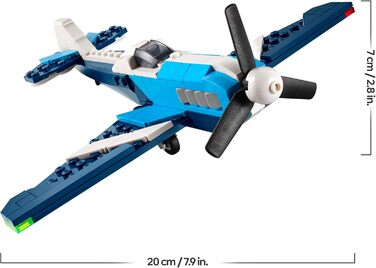 Конструктор LEGO Creator 3-in-1 Aviator: Racing Plane Toy 31160, 178 деталей, літаки та гелікоптер