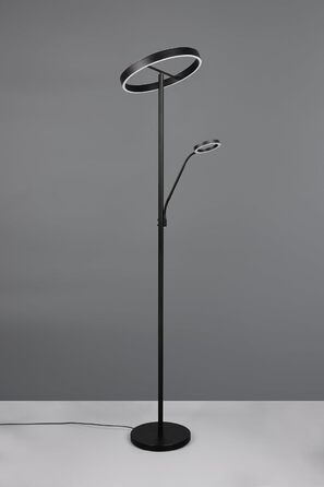 Стільник LED Trio Willis 449510232, матовий чорний метал, 39 5.5 Вт, регульована колірна температура, диммер