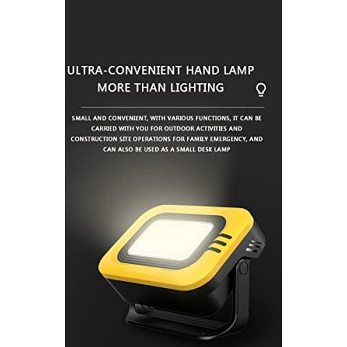 Портативний світлодіодний робочий ліхтар, водонепроникний сонячний ліхтар 1200 люмен з трьома рівнями яскравості, що перезаряджається через USB, ідеально підходить для гриля на вулиці, намету, патіо та саду, зелений