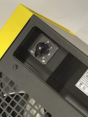 Електричний обігрівач TROTEC TEH 100 з вентилятором потужністю 18 кВт, будівельний обігрівач із міцним захисним покриттям