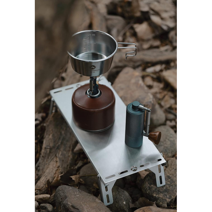 Кружка Campingmoon Sierra, нержавіюча сталь, глибока, 360 мл, S-360-2P, 2 шт. Класична