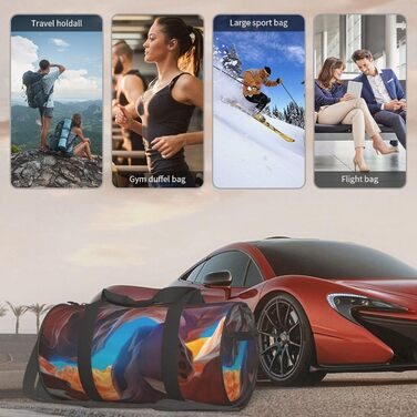 Спортивна сумка для подорожей Антилопа Каньйон, чорна, універсальний розмір