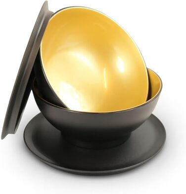 Десертні стаканчики TUPPERWARE Allegra 275 мл (2) чорно-золоті