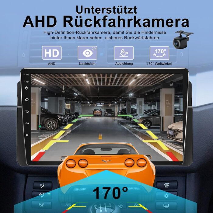 Автомобільне радіо Android 464 ГБ для BMW 3 серії E46 1999-2005 з бездротовим Carplay Android Auto 9-дюймовий GPS-навігатор для автомобіля BMW E46 Радіо Bluetooth WiFi DSP SWC