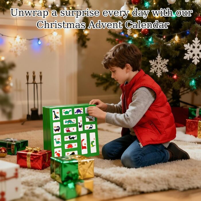 Адвент-календар OKYUK Світ динозаврів 2025, для дітей від 4 років