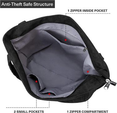 Шнурова сумка Жіноча сумка через плече на блискавці Водонепроникна сумка з кишеньковим відділенням Велика сумка для покупців Сумка