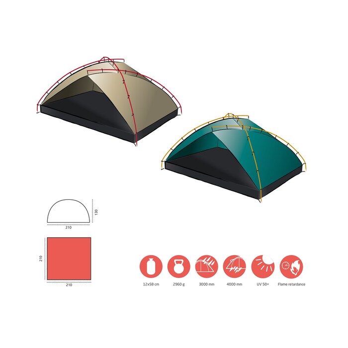 Намет Grand Canyon Tonto Beach Tent 4 Blue Grass (330023)