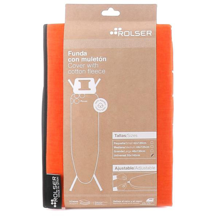 Чохол для прасувальної дошки Rolser Muleton Mandarina 140 x 55 см (FUR004-2089)