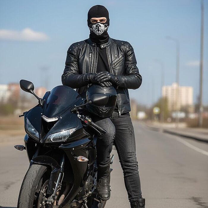 Балаклава CoolChange з черепом Мотоциклетна маска для фанатів COD Чорна