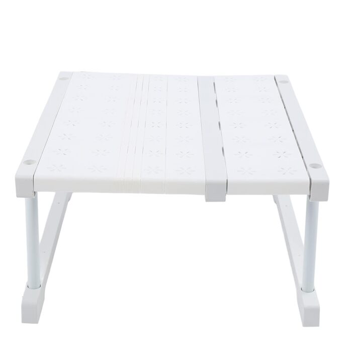 Органайзер для гардеробу, полиця для шафи, розширюване місце для зберігання зі сталевим каркасом, регульована полиця для кухонної шафи для дому, спальні, ванної кімнати (довжина 2738 см)