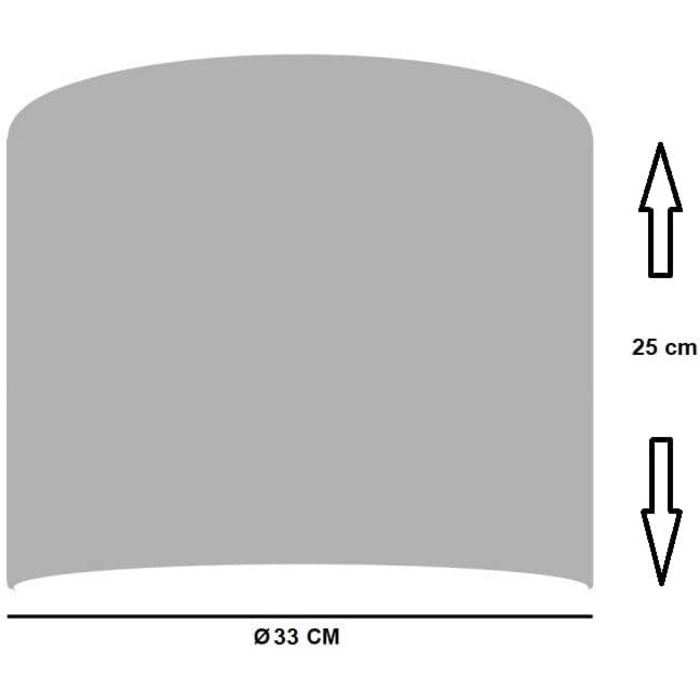 Абажур барабан циліндр форма бежевий сірий лаунж стиль ø 33см для торшерів або підвісних світильників