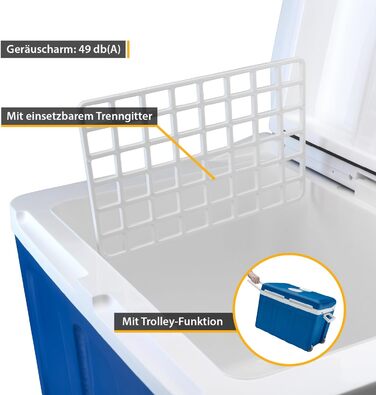 Електрична холодильна камера 45 літрів підключення 12 вольт та 230 вольт мобільний міні-холодильник на колесах для автомобіля, кем