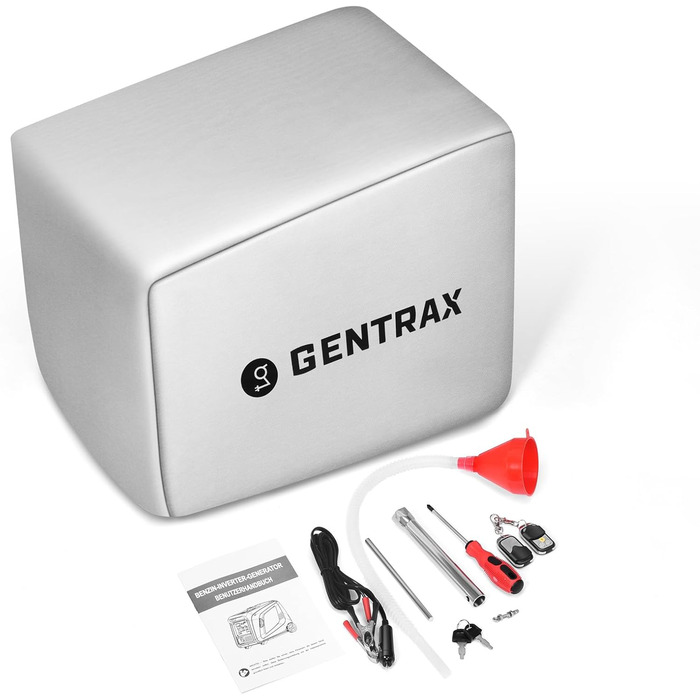 Інверторний генератор електроенергії GENTRAX VERSA2000 2000 Вт Max 1700 Вт Генератор чистої синусоїди Бензиновий Супер тихий аварійний генератор живлення з розетками USB та 230 В Практичний Маленький і простий у використанні для кемпінгу Versa2000 світлод