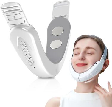 Електричний V вимірювач краси обличчя, масажер для обличчя EMS, пристрій для формування обличчя V, масажер для обличчя проти подвійного підборіддя, масажер для формування обличчя V, пристрій для підтяжки обличчя V, тренажер для підборіддя електричний