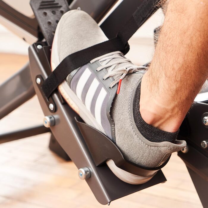 Гребний тренажер SportPlus для домашнього використання з опором повітря (8 рівнів), додаткова сумісність із додатком, тихе та плавне тренування, вага користувача до 150 кг, чорний/червоний не сумісний із додатком