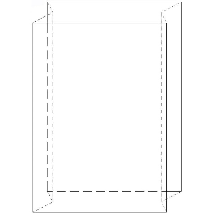 Вкладених пакетів, пакети з боковими складками, 600 x 400 x 600 мм, високі, прозорі, 10 мкм, 100