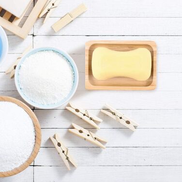 Шматки натурального дерев'яного бамбукового мила Дерев'яний, бамбуковий милотримач для душу ручної роботи Мильна скринька Мильна с