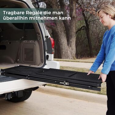 Складана полиця DEANIC, книжкова шафа на 4 полиці, кухонні полиці на колесах, металева полиця для вітальні, комора (61 x 116 x 28 см, чорна) чорна, 4 яруси